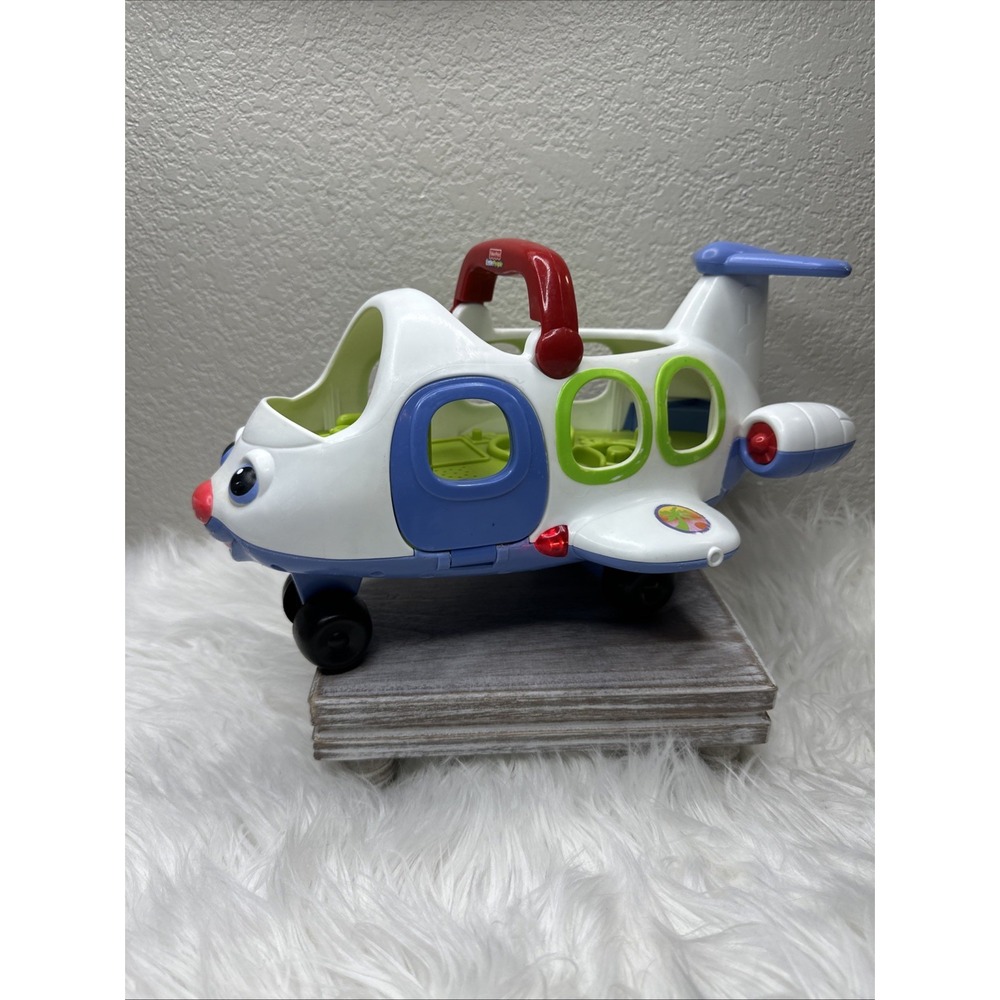 $14 🌙 Fisher Price Little‎ People Lil Movers Jet Plane Airplane Only WORKS
